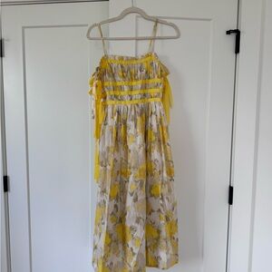 Yellow Floral Dress